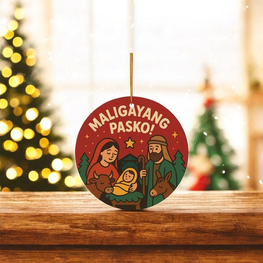 6 Custom 3x3 Round Photo Ornament